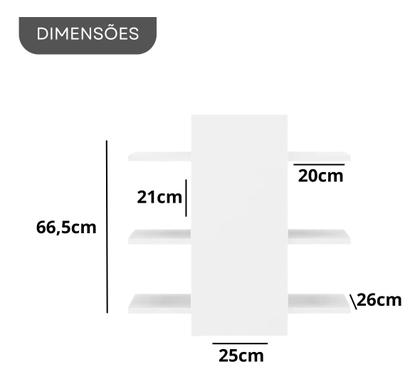 Imagem de Gabinete Para Pia De Coluna Banheiro Moderno Mdf Resistente