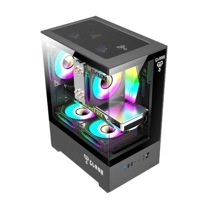 Imagem de Gabinete Preto Gamer Mid Tower Para Placa Mãe Micro ATX / ITX - CLANM