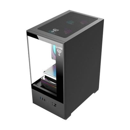 Imagem de Gabinete Preto Gamer Mid Tower Para Placa Mãe Micro ATX / ITX - CLANM