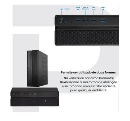 Imagem de Gabinete Slim com Fonte 200W Bluecase BG2002  Compacto, Versátil e Pronto para o Desempenho