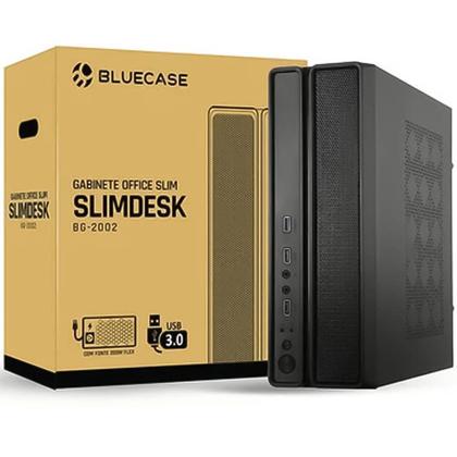 Imagem de Gabinete Slim mATX com Fonte 200w Slimdesk Bluecase - BG-2002