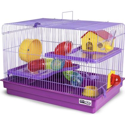 Imagem de Gaiola Hamster Roedores Labirinto Com Suporte Resistente