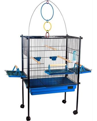 Imagem de Gaiola Viveiro Calopsita Aves Pequenas Com Bolsa E Capa Protetora