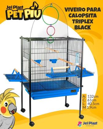 Imagem de Gaiola Viveiro Calopsita Aves Pequenas Com Bolsa E Capa Protetora