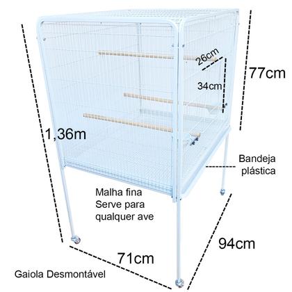 Imagem de Gaiola Voadeira Viveiro Aves Em Geral - Modelo ZEINA