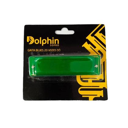 Imagem de Gaita Blues 20 Vozes Do Corpo De Plastico Cores Sortidas Dolphin