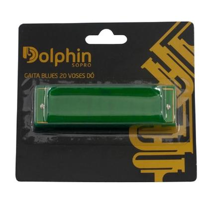 Imagem de Gaita dolphin blues 20 vozes do corpo de plastico cores sortidas