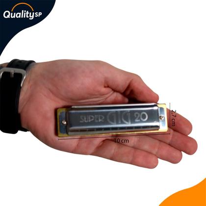 Imagem de Gaita Harmônica De Boca HERING Super GIG 20 C Dó Diatônica 4020