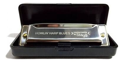 Imagem de Gaita Harmônica Stagg Howlin Harp Blues Diatônica C Bjh-b20c