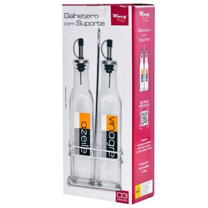 Imagem de Galheteiro com Suporte - 3 Peças