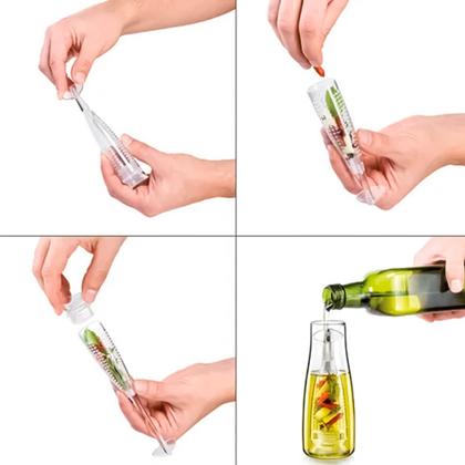 Imagem de Galheteiro De Vidro 500ml Para Azeite Temperos Líquidos Óleo Com Bico Dosador