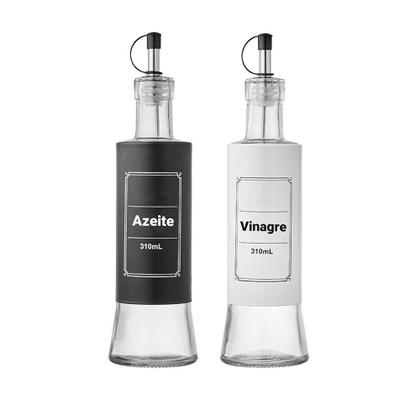 Imagem de Galheteiro de Vidro e Inox 310mL 2 Peças 
