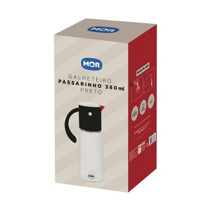Imagem de Galheteiro Passarinho 380ml Preto Mor