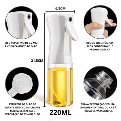 Imagem de Galheteiro Spray Vidro 220ml Óleo e Azeite com Borrifador