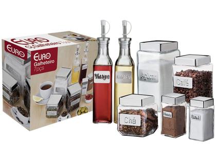 Imagem de Galheteiro Vidro Euro Home 7 Peças - Label