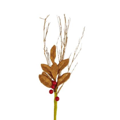 Imagem de Galho Decorativo Natal  Bambu 65cm cor Ocre