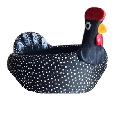 Imagem de Galinha Pedrês de Barro - Porta Ovos - Artesanal