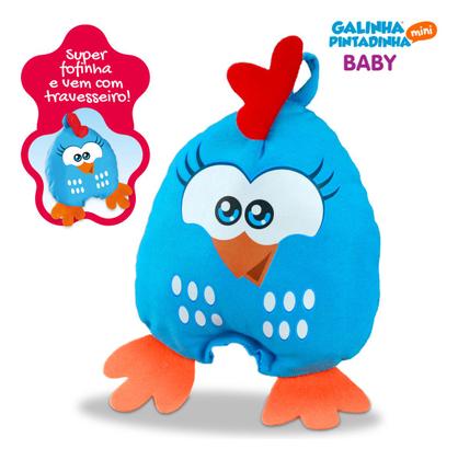 Imagem de Galinha Pintadinha Mini Baby Boneca E Travesseiro Roma Vinil