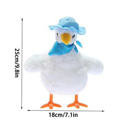 Imagem de Galinha que põe ovos de pelúcia mágica frango brinquedo de pelúcia música elétrica dançando cantando presente infantil brinquedos de pelúcia presentes de ano novo do bebê kawaii