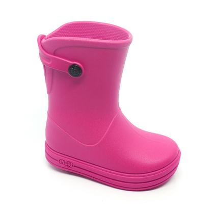 Imagem de Galocha Bota de Chuva Infantil Plugt Menina Rosa Pink Leve Confortável e Impermeável
