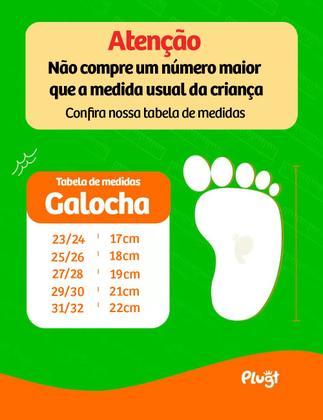 Imagem de Galocha Bota de Chuva Infantil Plugt Menina Rosa Pink Leve Confortável e Impermeável