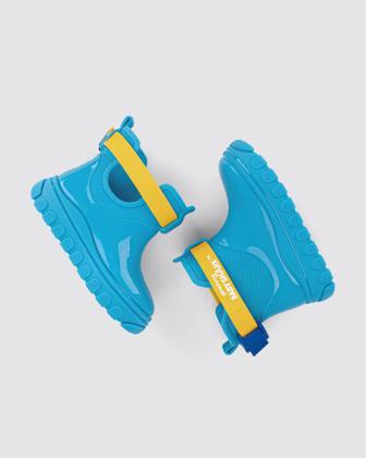 Imagem de Galocha Grendene Kids Baby Shark Com Capa De Chuva Infantil Cor Azul