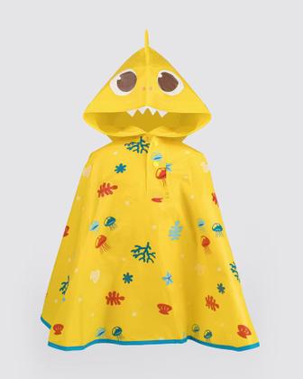 Imagem de Galocha Grendene Kids Baby Shark Com Capa De Chuva Infantil Cor Rosa