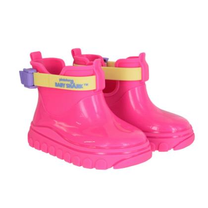 Imagem de Galocha Infantil Baby Shark Com Capa De Chuva Grendene Rosa