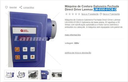 Imagem de Galoneira Lanmax Direc Drive +Mesa+24m garantia-LM-6500-01CB