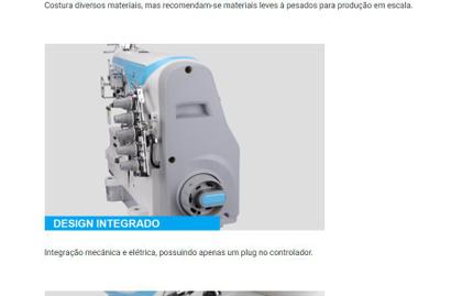 Imagem de Galoneira Plana Fechada Direct Drive 3 Agulhas Jack JK-W4+M