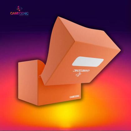 Imagem de Gamegenic! estojo de cartas laranja 100+ xl - gmg124