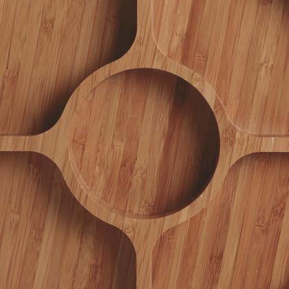 Imagem de Gamela com 5 Divisórias Bamboo