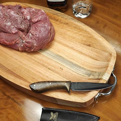 Imagem de Gamela de Madeira com Alças 54x30cm Travessa para Servir Churrasco Zanline Rústica