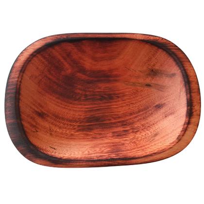 Imagem de Gamela Madeira Rustica Para Petisco Carnes Decoração