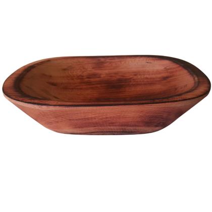 Imagem de Gamela Madeira Rustica Para Petisco Carnes Decoração
