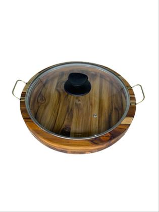 Imagem de Gamela redonda com tampa e alça