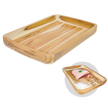 Imagem de Gamela Stolf 866 Teca Retangular 47,5X31,5CM