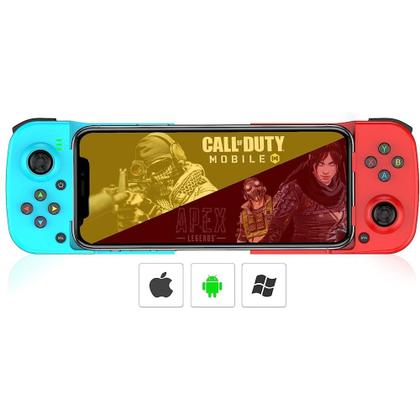 Imagem de Gamepad para Celular - Controle Sem Fio Bluetooth - Compatível com Android e iOS - Recarregável via USB - Ergonomico
