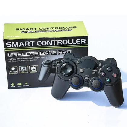 Imagem de Gamepad Sem Fio 2.4G - Joystick com Conversor OTG para Android, Tablet, PC e Smart TV