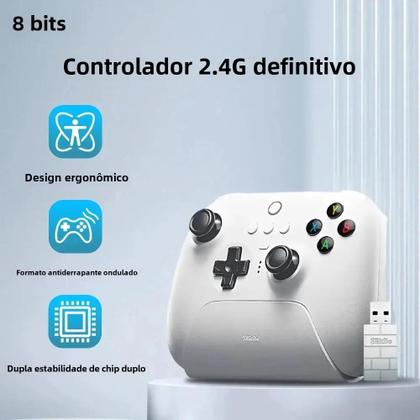 Imagem de Gamepad Sem Fio 8BitDo Ultimate - Joystick Alps para PC, Steam Deck, iPhone, Android e TV