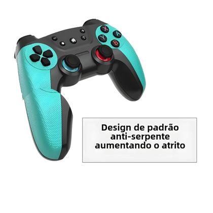 Imagem de Gamepad Sem Fio Bluetooth para Nintendo Switch, OLED, Lite, PS3, Android, PC e Celular