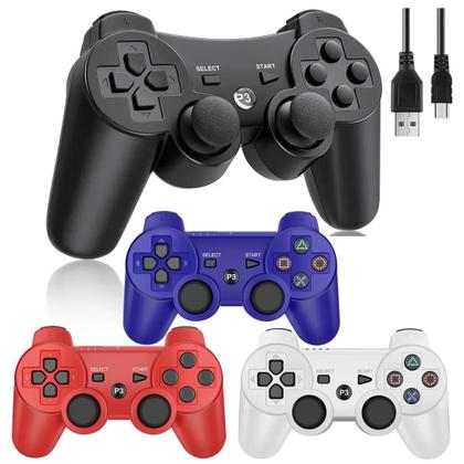 Imagem de Gamepad Sem Fio Bluetooth para PS3 - Controle Sixaxis para Playstation 3