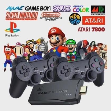 Imagem de Gamer Stick4K De Videogames Para Televisão Com 02 Controles 20.000 JGS 110v/220v - Lite