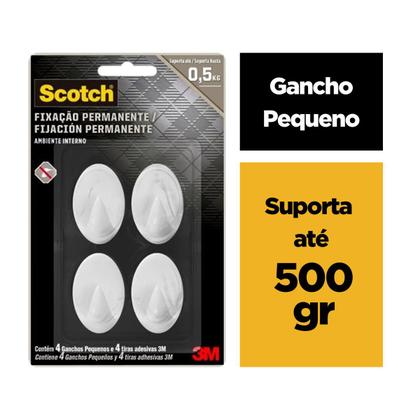 Imagem de Gancho Adesivo De Parede Pendurar Organizar Objetos Toalheiro Transparente Branco Cola 3M