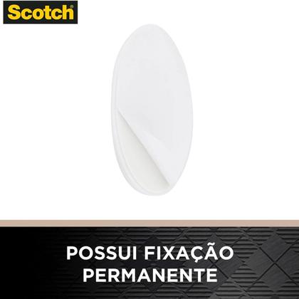 Imagem de Gancho Adesivo Grande Branco Suporta Até 3kg 3m Scotch
