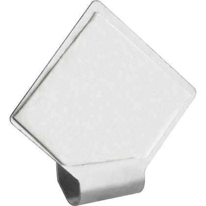 Imagem de Gancho Adesivo Losango Em Inox Com 2 Peças Vonder