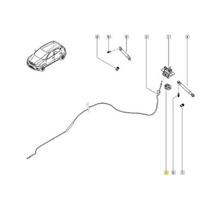 Imagem de Gancho Batente Fechadura Portamalas Renault Kwid original