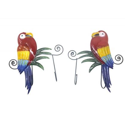 Imagem de Gancho de Ferro Duplo Para Chapeu Bolsa Bone Enfeite Arara Vermelha Pendura Kit Com 2 (pt-c-j)