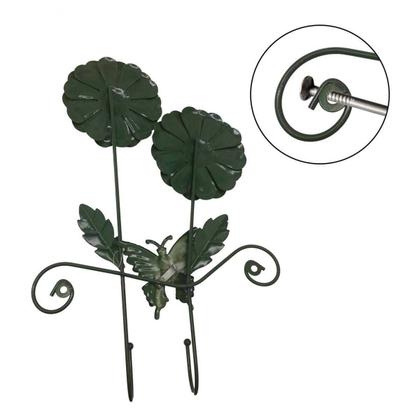 Imagem de Gancho de Ferro Duplo Para Chapeu Bolsa Bone Enfeite Flor Amarela Pendura Kit Com 2 (pt-c-g)