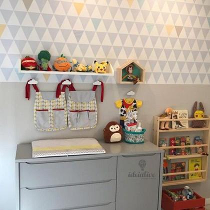 Imagem de Gancho de Parede Cabideiro Infantil Nuvem - Kit com 3 Penduradores Decorativos